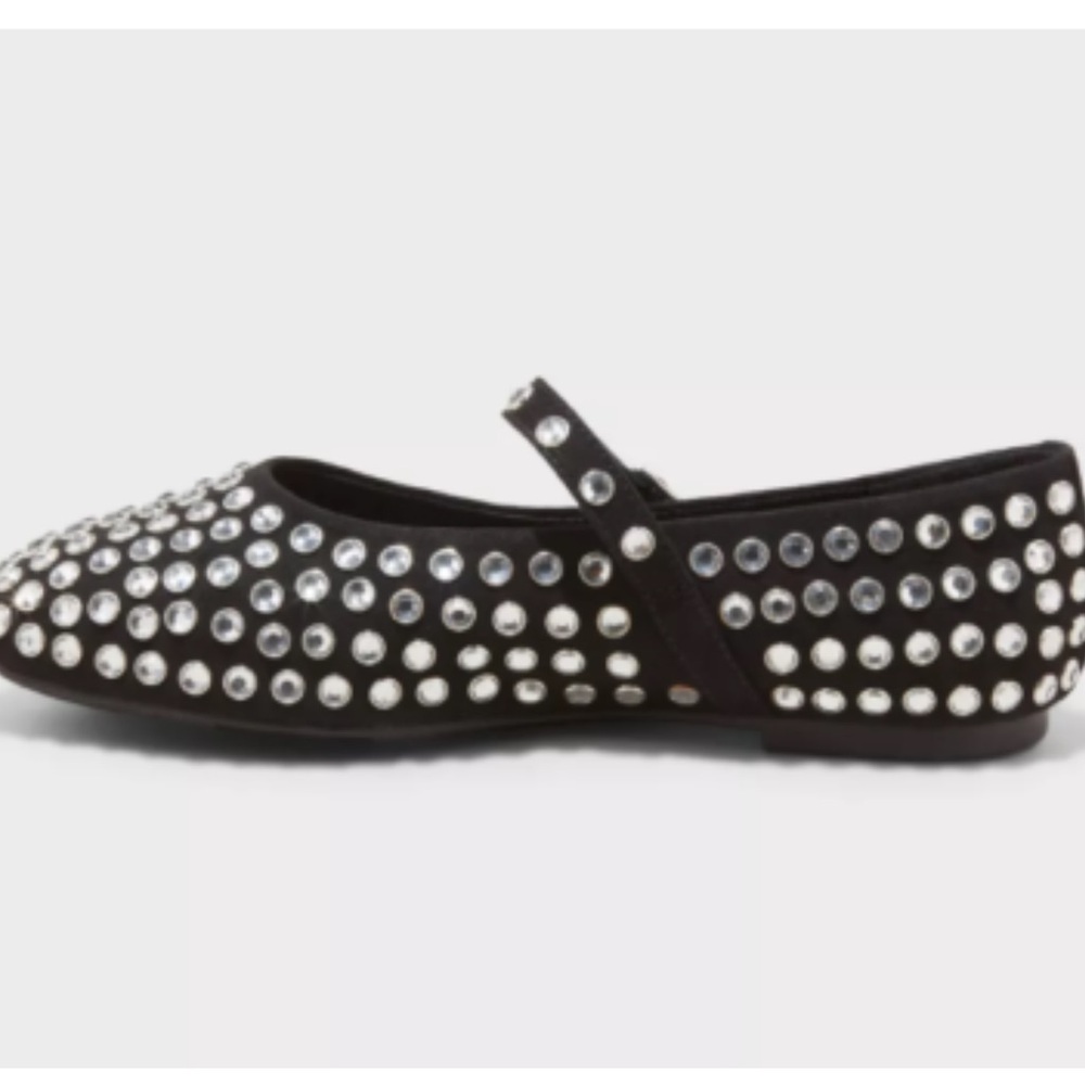 Women’s  Issa Rhinestone Ballet Flat. - Picture 3 of 14